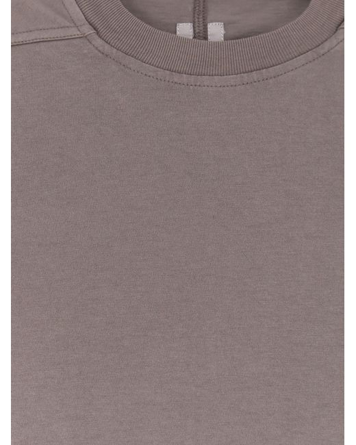 Rick Owens Brown Crew Neck Long-Sleeved T-Shirt for men