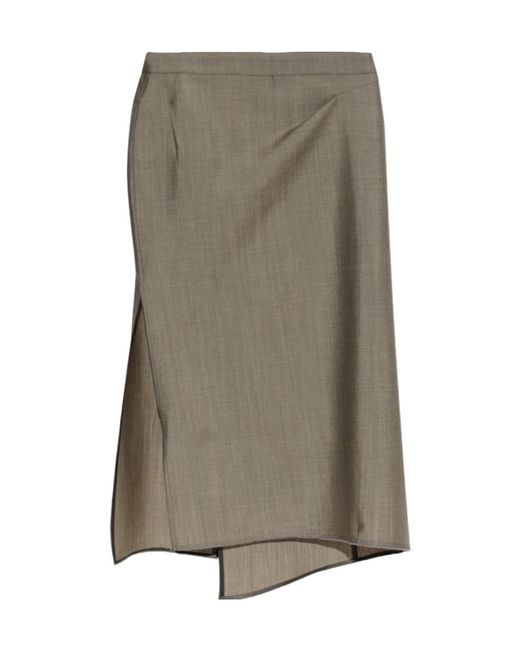 Victoria Beckham Gray Pressed Skirt