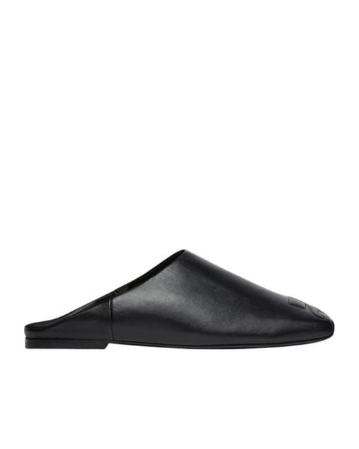Courreges Black Courrèges Heritage Square Toe Mules