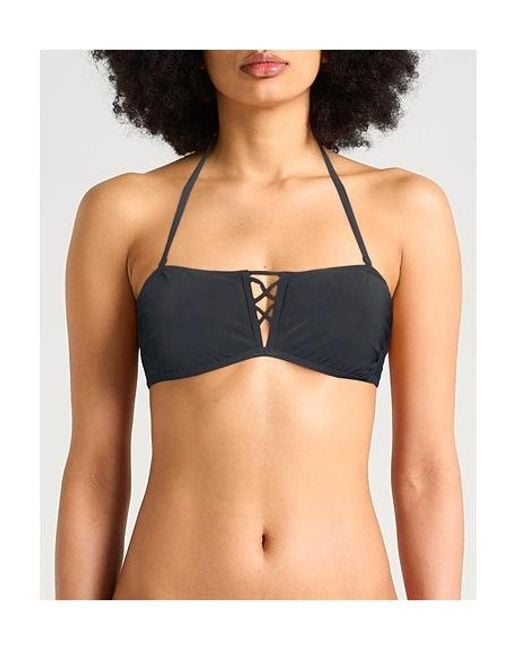 Tory Burch Black Minimalist Tie Bikini