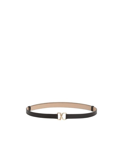 Fabiana Filippi White Hook Buckle Single Loop Waist Belt