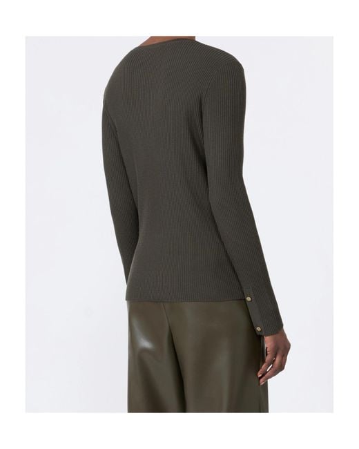 Max Mara Green Long-Sleeved Knitwear