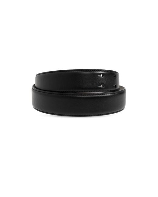 Moschino White Logo Belt for men