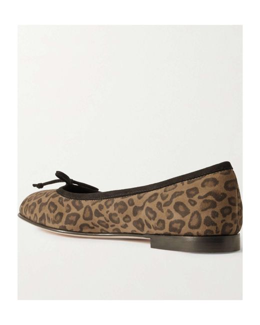 Manolo Blahnik Brown Bow Flats