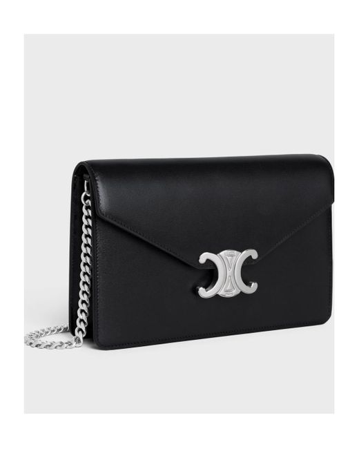【CELINE】MARGO CHAIN SHOULDER BAG Auth CELINE Triomph Wallet On Chain Margo Crossbody Shoulder