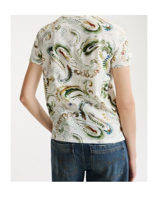 Marella White Printed Jersey T-Shirt
