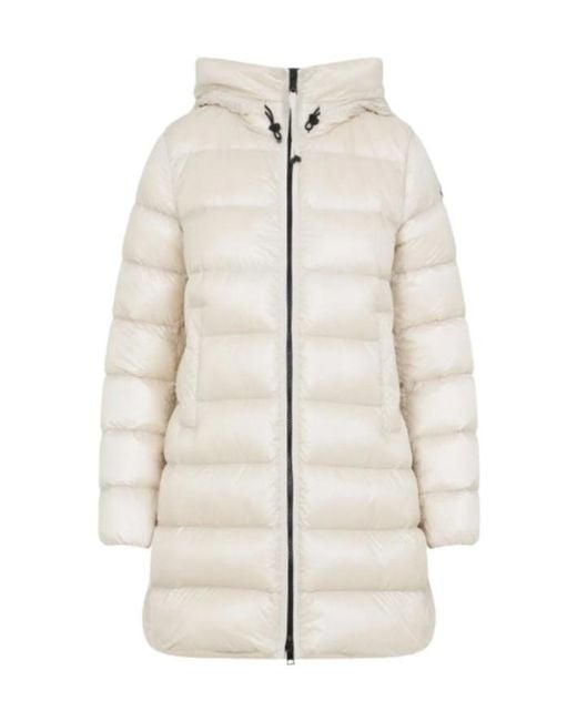 Moncler White Suyenne Zip-Up Quilted Coat