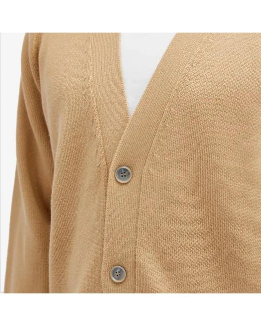 Officine Generale Natural Long-Sleeved Cardigan for men