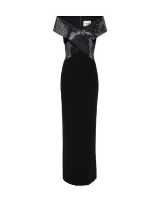 Roland Mouret Black Off Shoulder Dress
