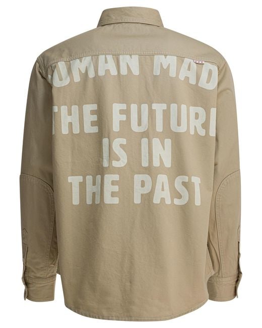 Human Made Green Slogan Patch Pocket Jacket for men