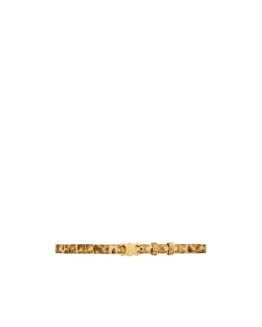 Céline Metallic Small Triomphe Belt