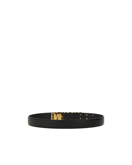 Moschino White Logo Lettering Belt for men