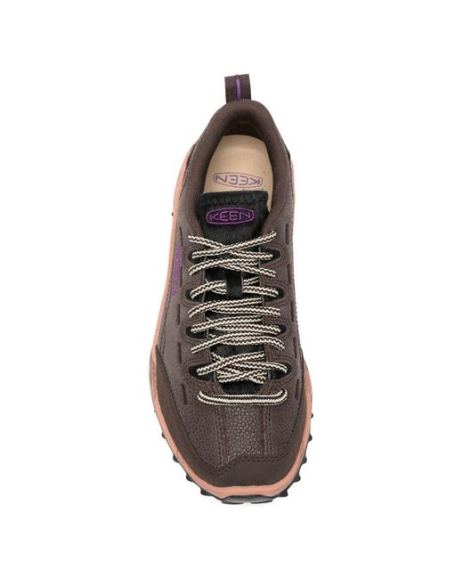 Keen Brown Lace-Up Sneakers