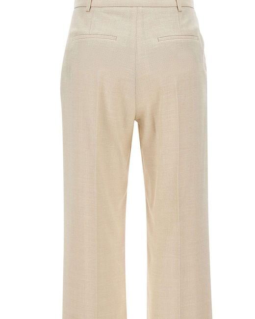 Eleventy Natural Casual Pants With Belt Loops