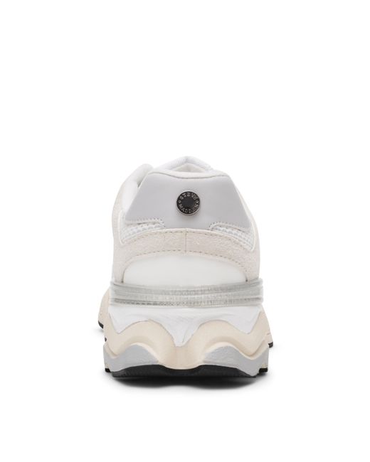 Steve Madden White Color Blocked Sneakers
