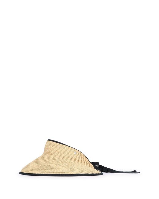 Helen Kaminski White Mita Visor Hat