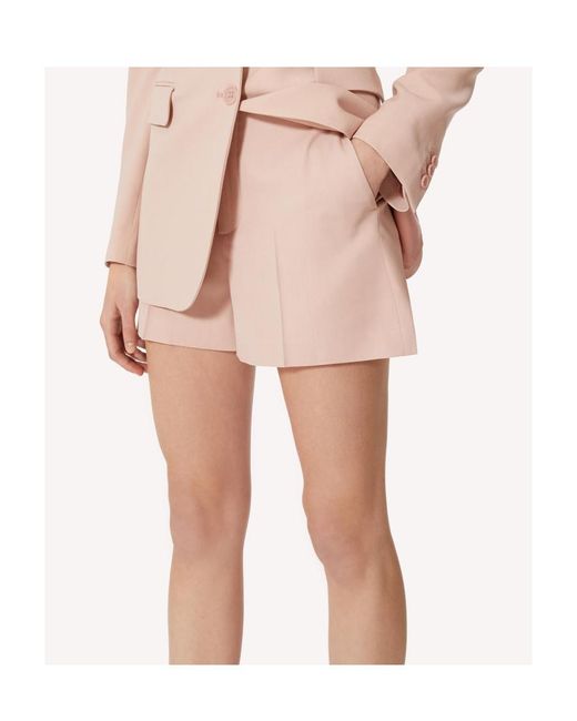 RED Valentino Pink Wide-Leg Shorts