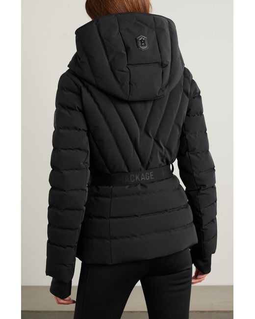 Mackage Black Elita Belted Puffer Jacket