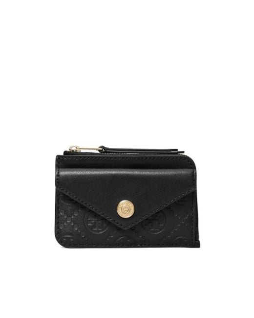★Tory Burch★T Monogram Leather Zip Card Case T Monogram Zip Card Case: Women's Designer Card Cases | Tory