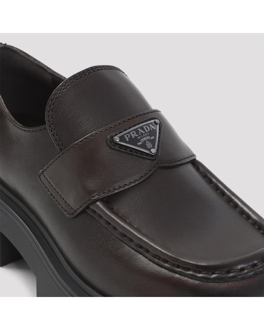 Prada Black Stride Chunky Flat Shoes