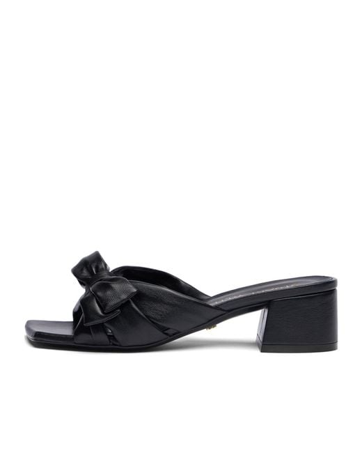 Stuart Weitzman Black Sofia Bow-Tie High-Heeled Sandals