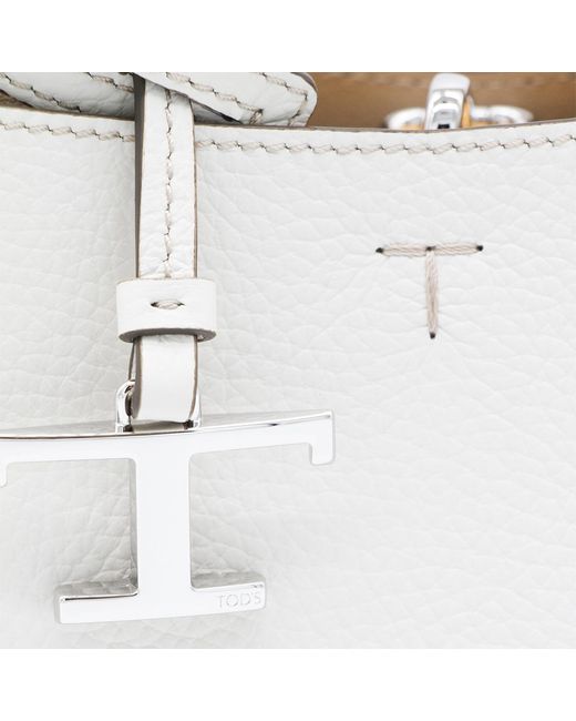 Tod's White Timeless Micro Tote Bag