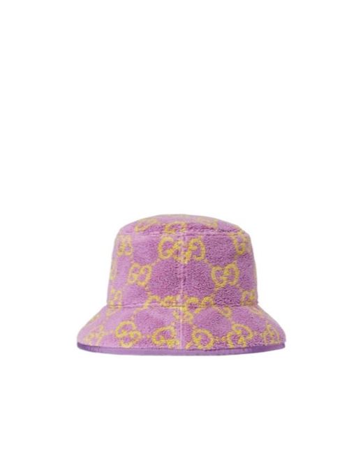 Gucci Pink Gg Jacquard Fisherman Hat