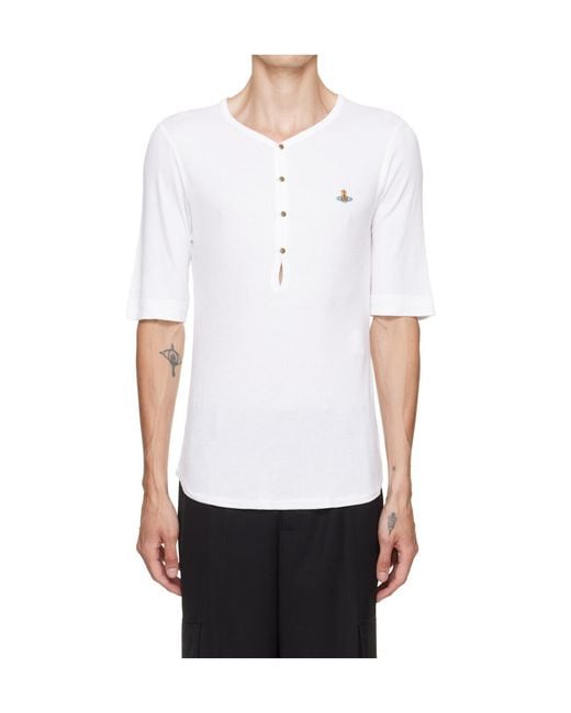Vivienne Westwood White Short-Sleeved T-Shirt for men