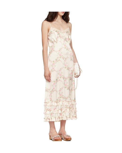 Simone Rocha Natural Ruffled Hem Sundress