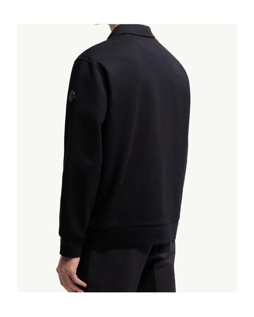 Moncler Blue Zip-Throughs for men
