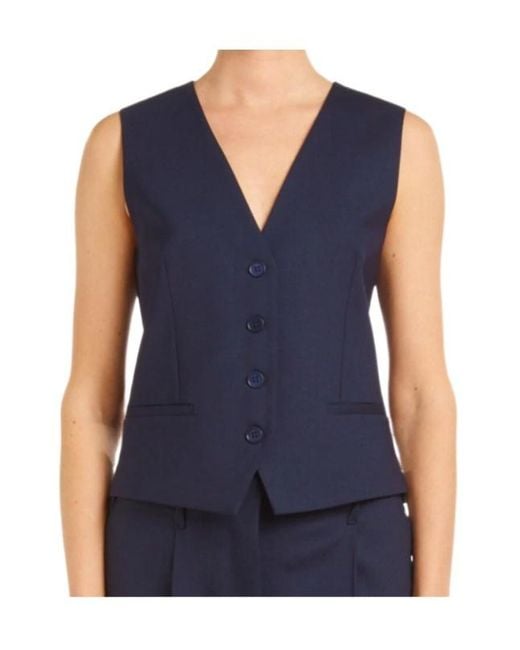 P.A.R.O.S.H. Blue V-Neck Vest