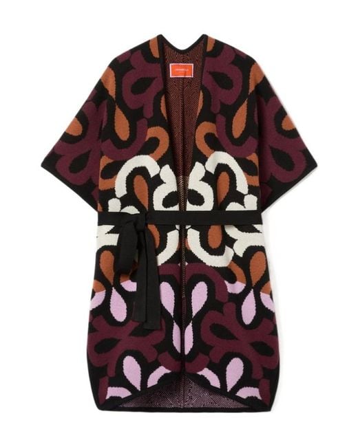 LaDoubleJ Multicolor Maiolika Wool Robe