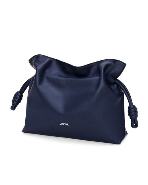 Loewe Blue Leather Flamenco Purse