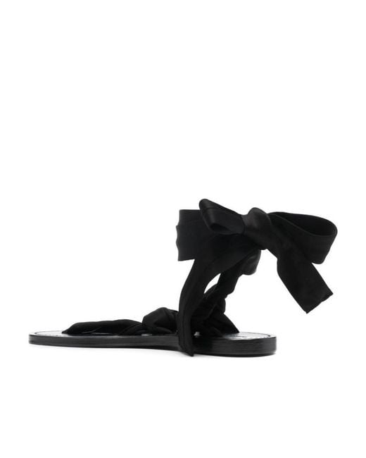 Saint Laurent Black Nolan Sandals
