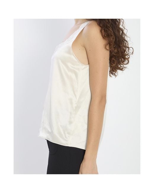 Céline White Embroidered Top