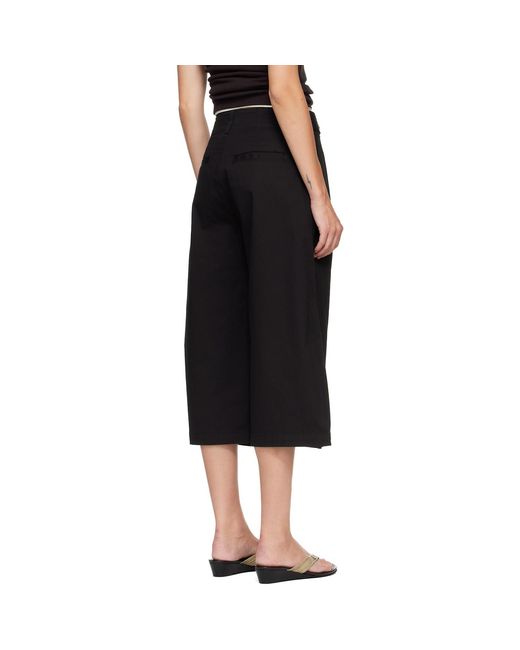 Citizens of Humanity Black Cocoon Pleated Trousers