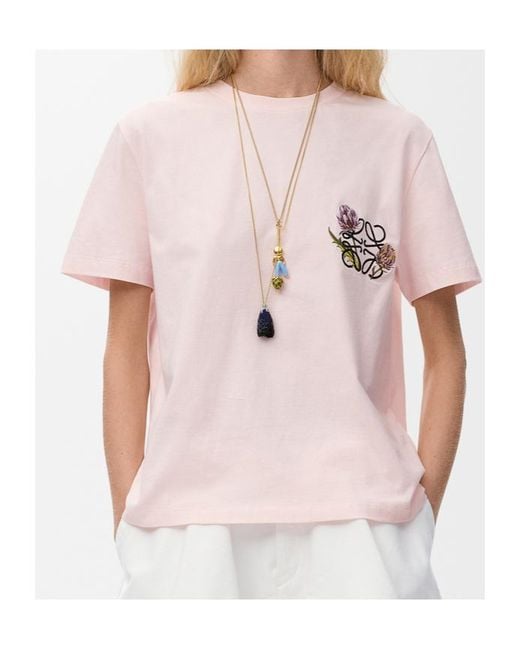 Loewe Pink Regular Fit T-Shirt