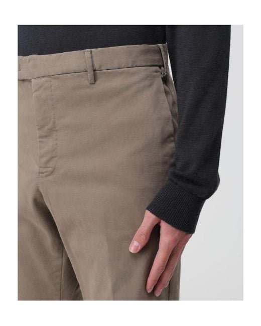 Pt Pantaloni Gray Pt Torino Straight-Leg Tailored Pants for men