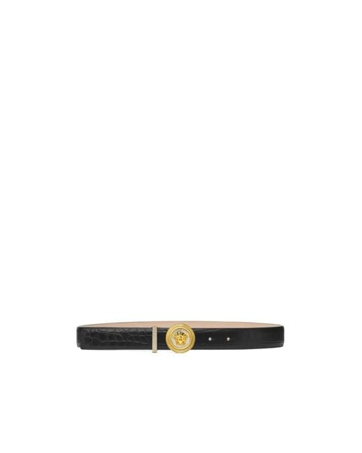 Versace White Medusa Biggie Embossed Belt