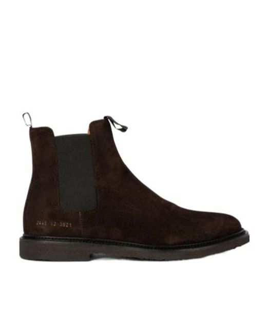 Common Projects Brown Round Head Boots for men