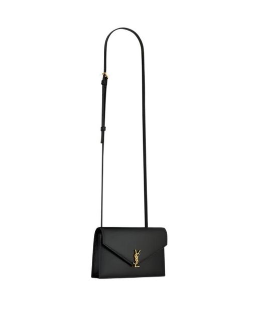 Saint Laurent White Envelope Foldovet Top Mini Shoulder Bag