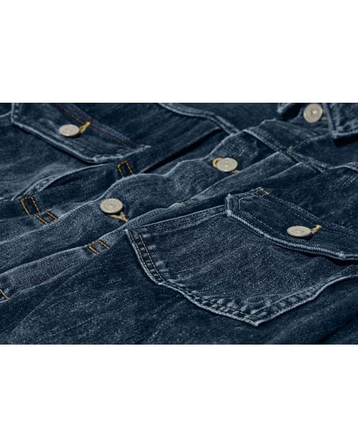 Visvim Blue Long-Sleeved Denim Jacket for men