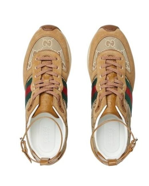 Gucci Brown Re-Motion Lace-Up Sneakers