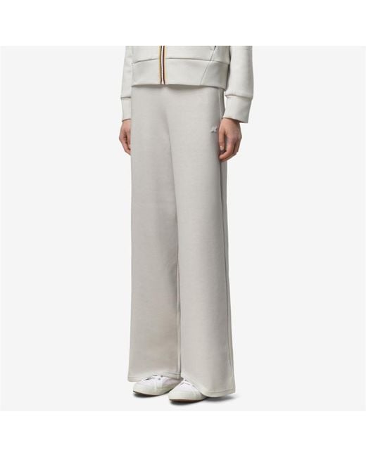 K-Way Gray Loire Light Spacer Palazzo Pants