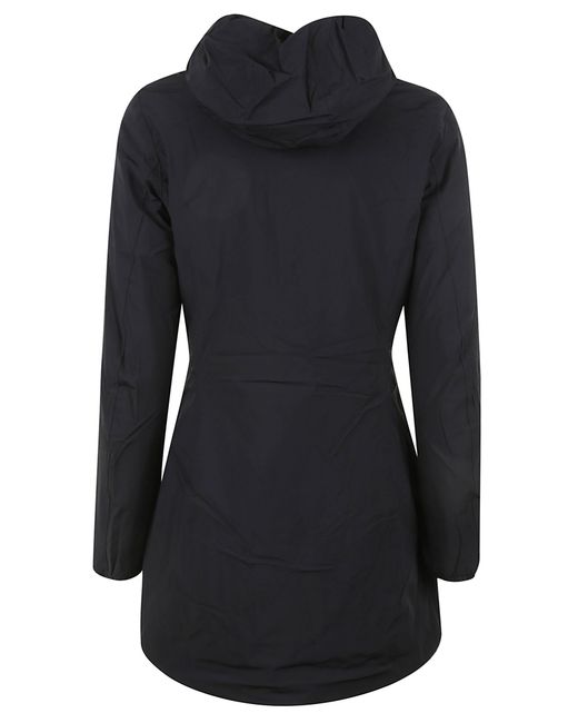K-Way Blue Zip-Up Hooded Coat