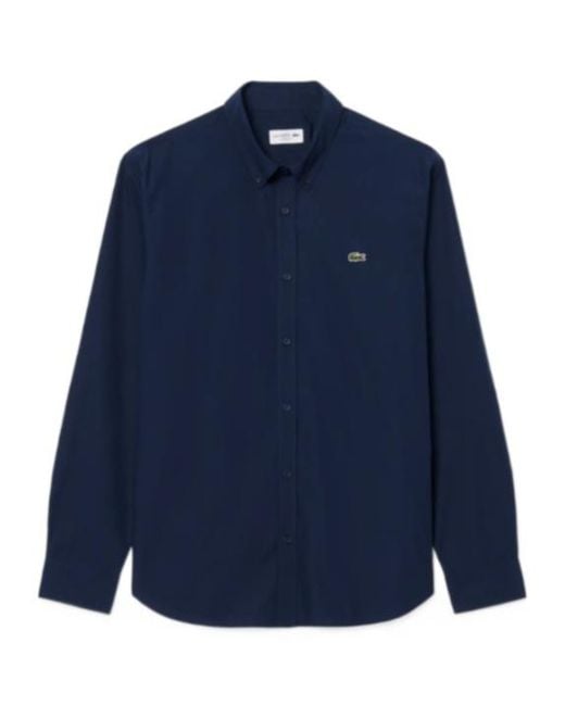 Lacoste Blue Shirts Blu for men
