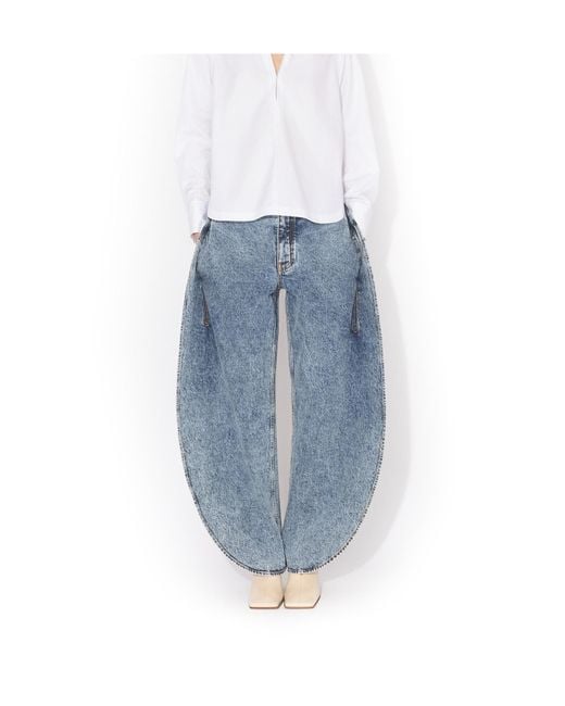 Alaïa Blue Alaïa Petal Denim Jeans