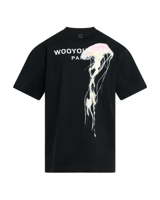 Wooyoungmi Black Logo T-Shirt for men