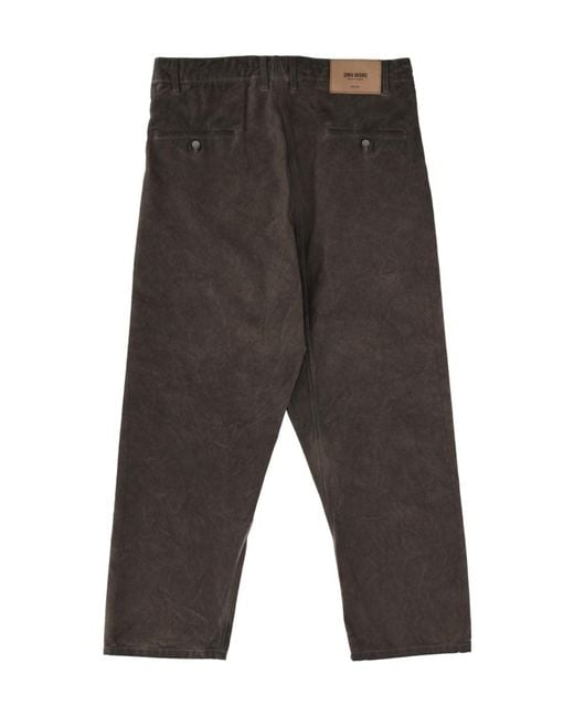Uma Wang Gray Drawstring Casual Pants for men