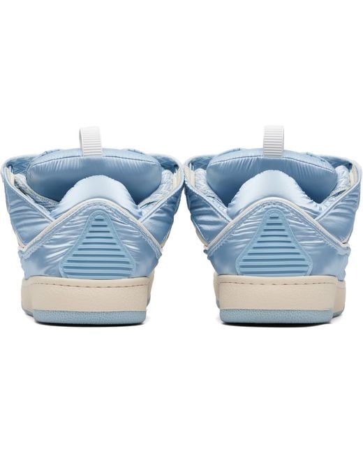 Lanvin Blue Lace-Up Low-Top Sneakers for men